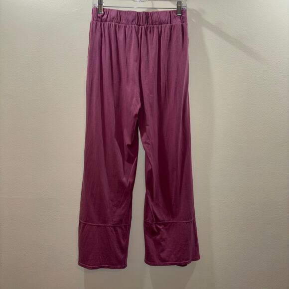 Pact Organic Cotton Wide-Leg Pants – Plum Purple – Size Medium - Picture 9 of 14